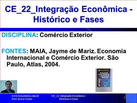 CE_22_Integração Econômica - Histórico e Fases