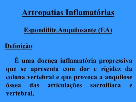 Artropatias Inflamatórias