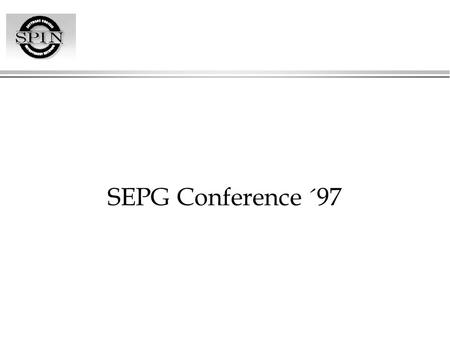 SEPG Conference ´97.