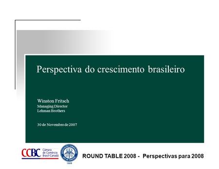 Perspectiva do crescimento brasileiro