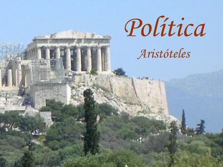 Política Aristóteles.