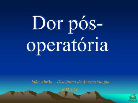João Abrão – Disciplina de Anestesiologia