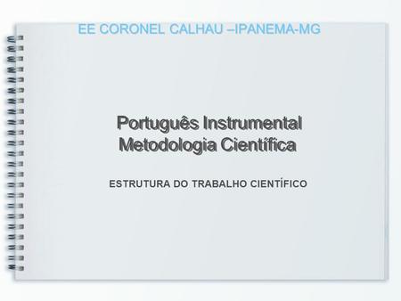 EE CORONEL CALHAU –IPANEMA-MG