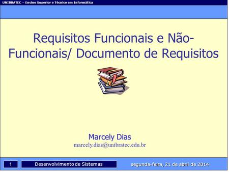 Requisitos Funcionais e Não-Funcionais/ Documento de Requisitos