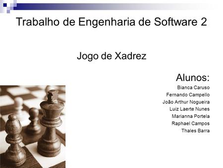 Trabalho de Engenharia de Software 2