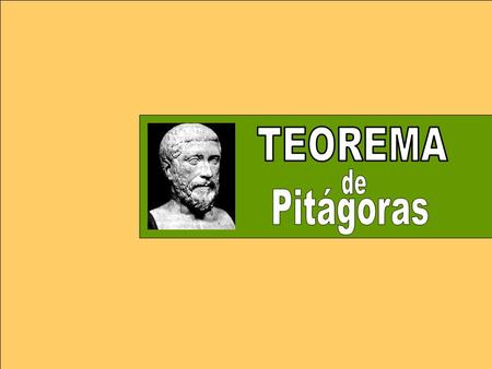 TEOREMA de Pitágoras.