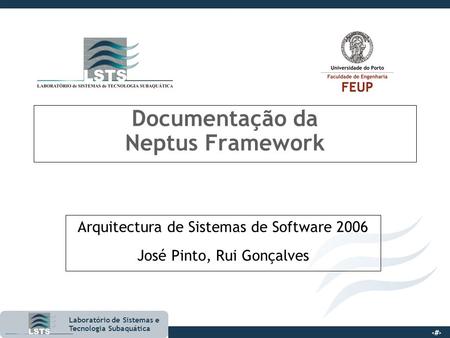 Documentação da Neptus Framework