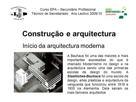 Construção e arquitectura