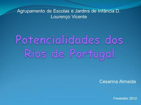 Potencialidades dos Rios de Portugal