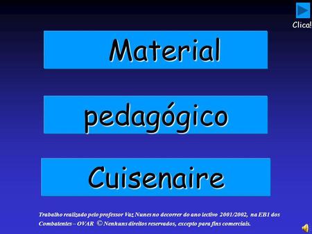 Material pedagógico Cuisenaire Clica!