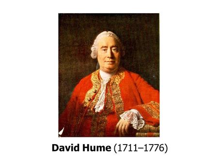 David Hume (1711–1776).