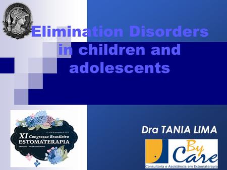 Elimination Disorders in children and adolescents