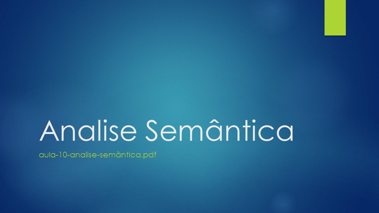 Slide Semântica, PDF, Semântica