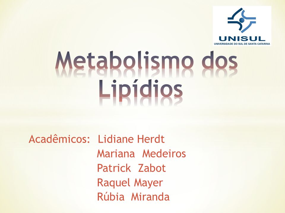 PPT - Metabolismo dos lipídeos PowerPoint Presentation, free