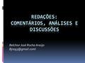 Belchior José Rocha Araújo 1. Parâmetros do ENEM (p.55):  Competência I: Demonstrar domínio da norma padrão da língua escrita (convenções.