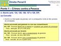 Prof. Rodrigo Carmona Faculdade Anísio Teixeira - 1 - Direito Penal II Ponto 1 – Crimes contra a Pessoa 4. Aborto (arts. 124, 125, 126, 127 e 128, CP)