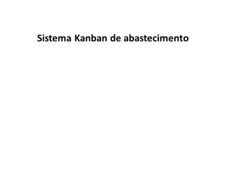 Sistema Kanban de abastecimento