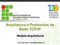 Arquitetura e Protocolos de Rede TCP/IP