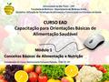 CURSO EAD Capacitação para Orientações Básicas de Alimentação Saudável