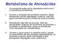 Metabolismo de Aminoácidos