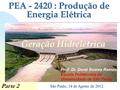 PEA : Produção de Energia Elétrica