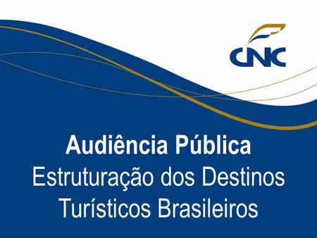 Audiência Pública Estruturação dos Destinos Turísticos Brasileiros.