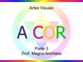 1 Artes Visuais Parte 3 Prof. Magno Anchieta A COR.