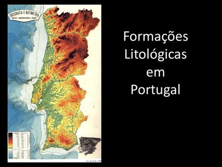 Formações Litológicas em Portugal