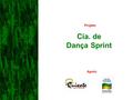 Cia. de Dança Sprint Projeto Apoio:. CIA. DE DANÇA SPRINT INTRODUÇÃO  A Cia. de Dança Sprint surgiu em julho de 1993 com o objetivo de resgatar e difundir.