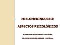 MIELOMENINGOCELE ASPECTOS PSICOLÓGICOS ELIZENE DOS REIS OLIVEIRA – PSICÓLOGA HELENICE MEIRELLES ANDRADE - PSICÓLOGA.