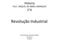 Historia Prof:. RAQUEL DE ABREU MARQUES 2°A Revolução Industrial E.E.M Plácido Aderaldo Castelo Pacujá-ce 11/2013.