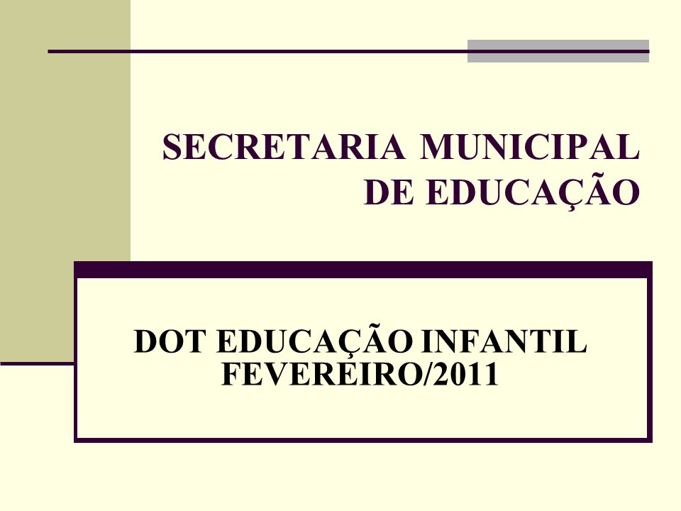 SECRETARIA MUNICIPAL DE EDUCAÇÃO DE SÃO PAULO - ppt carregar