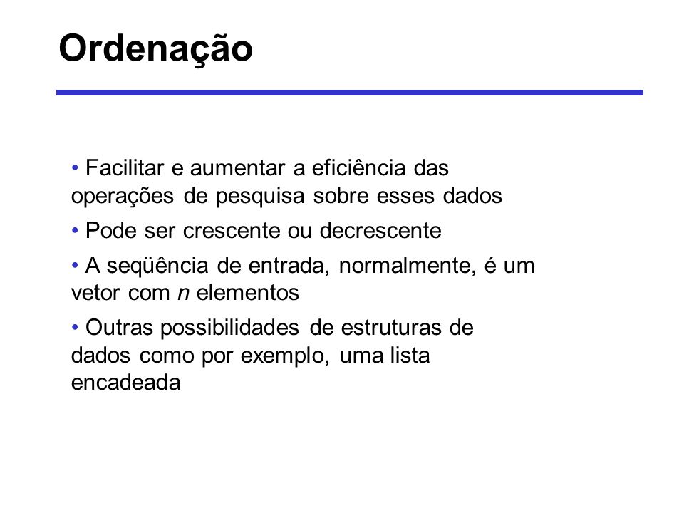 Pesquisa e Ordenação de Vetor - ppt carregar