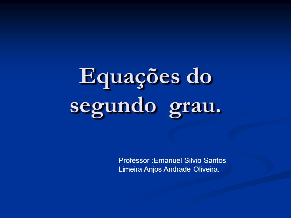 Equações. - ppt carregar