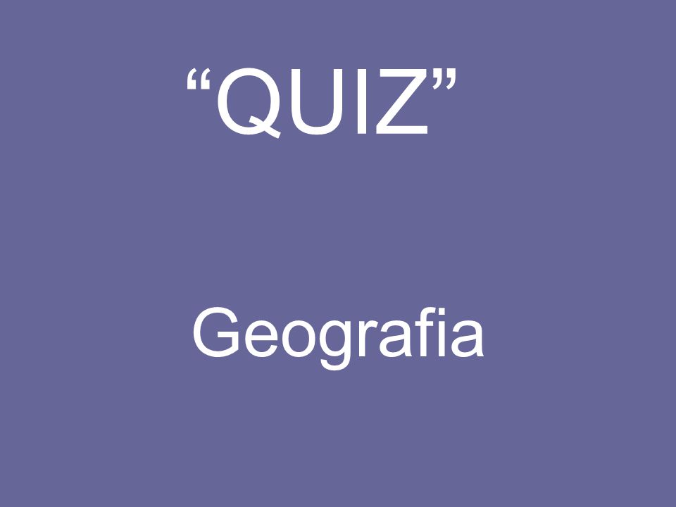 Quiz geográfico