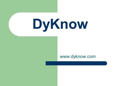 DyKnow www.dyknow.com. Recursos Transmissão de conteúdo (da tela do professor ou do aluno) Anotações sobre apresentações do professor “Replay” das anotações.