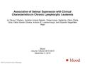 Association of Setmar Expression with Clinical Characteristics in Chronic Lymphocytic Leukemia by Flavia Z Piazera, Doralina Amaral Rabello, Felipe Araújo.