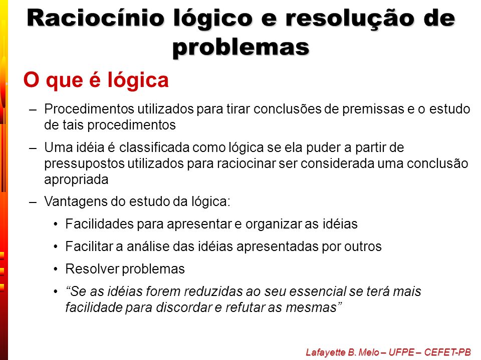 Problemas de lógica, esquema para resolver problemas de lógica