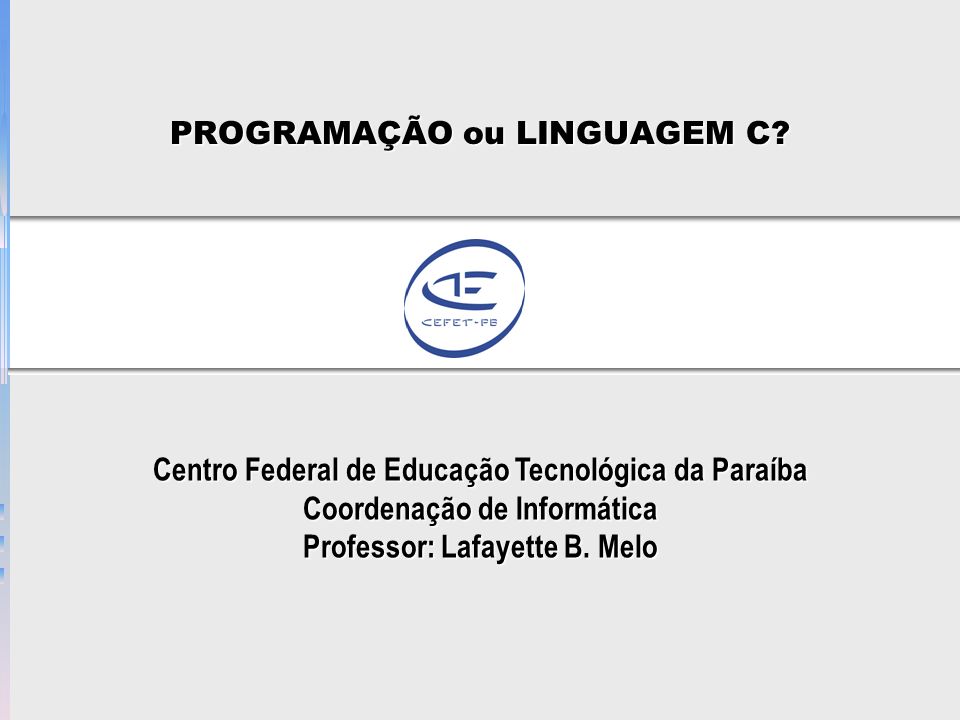 Comandos da Linguagem C - ppt carregar