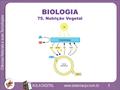 Www.sistemacpv.com.br 1 Ciências Naturais e suas Tecnologias AULA DIGITAL BIOLOGIA 75. Nutrição Vegetal.