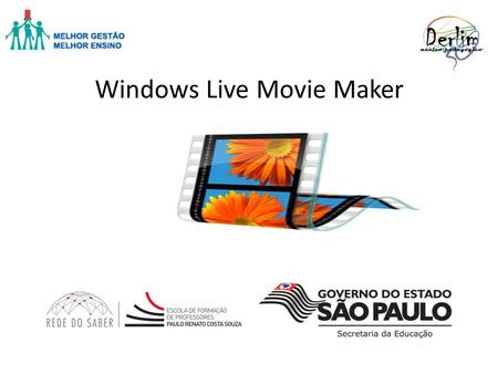 Windows Live Movie Maker. Você pode adicionar vídeos, fotos e arquivos de áudio para montar suas composições. À esquerda está localizado o player que.