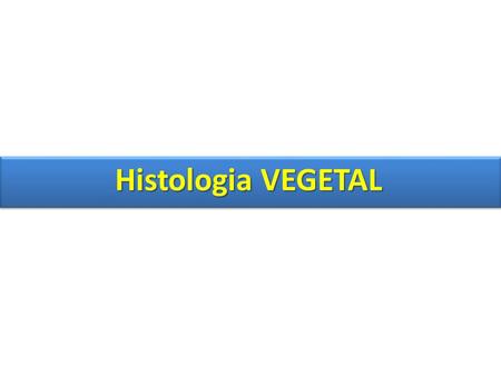 Histologia VEGETAL.