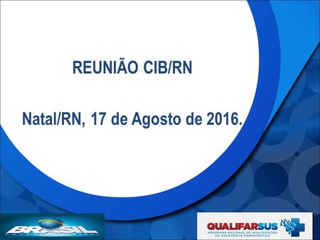 REUNIÃO CIB/RN Natal/RN, 17 de Agosto de 2016.. Elevado investimento dos gestores públicos Falta de informações sobre a Assistência Farmacêutica no SUS.