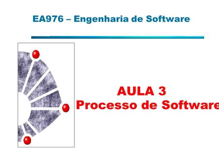 EA976 – Engenharia de Software AULA 3 O Processo de Software.