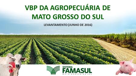 VBP DA AGROPECUÁRIA DE MATO GROSSO DO SUL LEVANTAMENTO (JUNHO DE 2016)