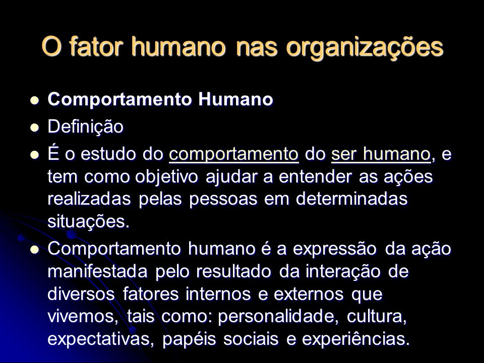 Complementaridade Tecnológica e o Fator Humano