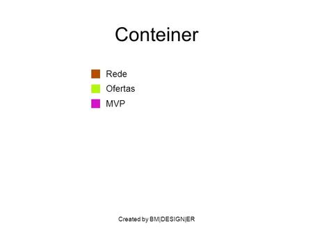 Created by BM|DESIGN|ER Conteiner Rede Ofertas MVP.
