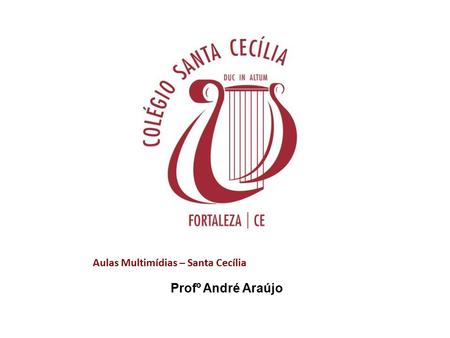 Aulas Multimídias – Santa Cecília Profº André Araújo.