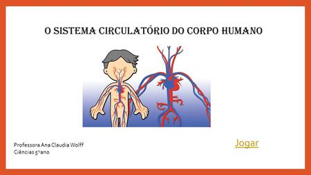 O sistema circulatório do corpo humano Jogar Professora Ana Claudia Wolff Ciências 5ºano.
