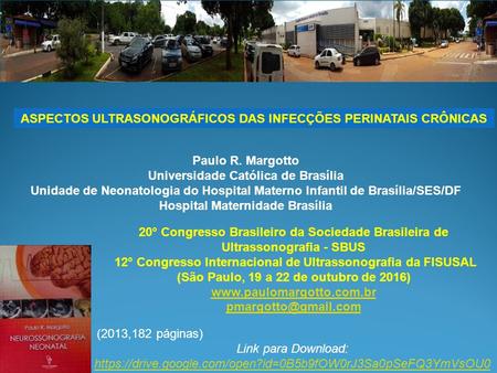 ASPECTOS ULTRASONOGRÁFICOS DAS INFECÇÕES PERINATAIS CRÔNICAS Paulo R. Margotto Universidade Católica de Brasília Unidade de Neonatologia do Hospital Materno.